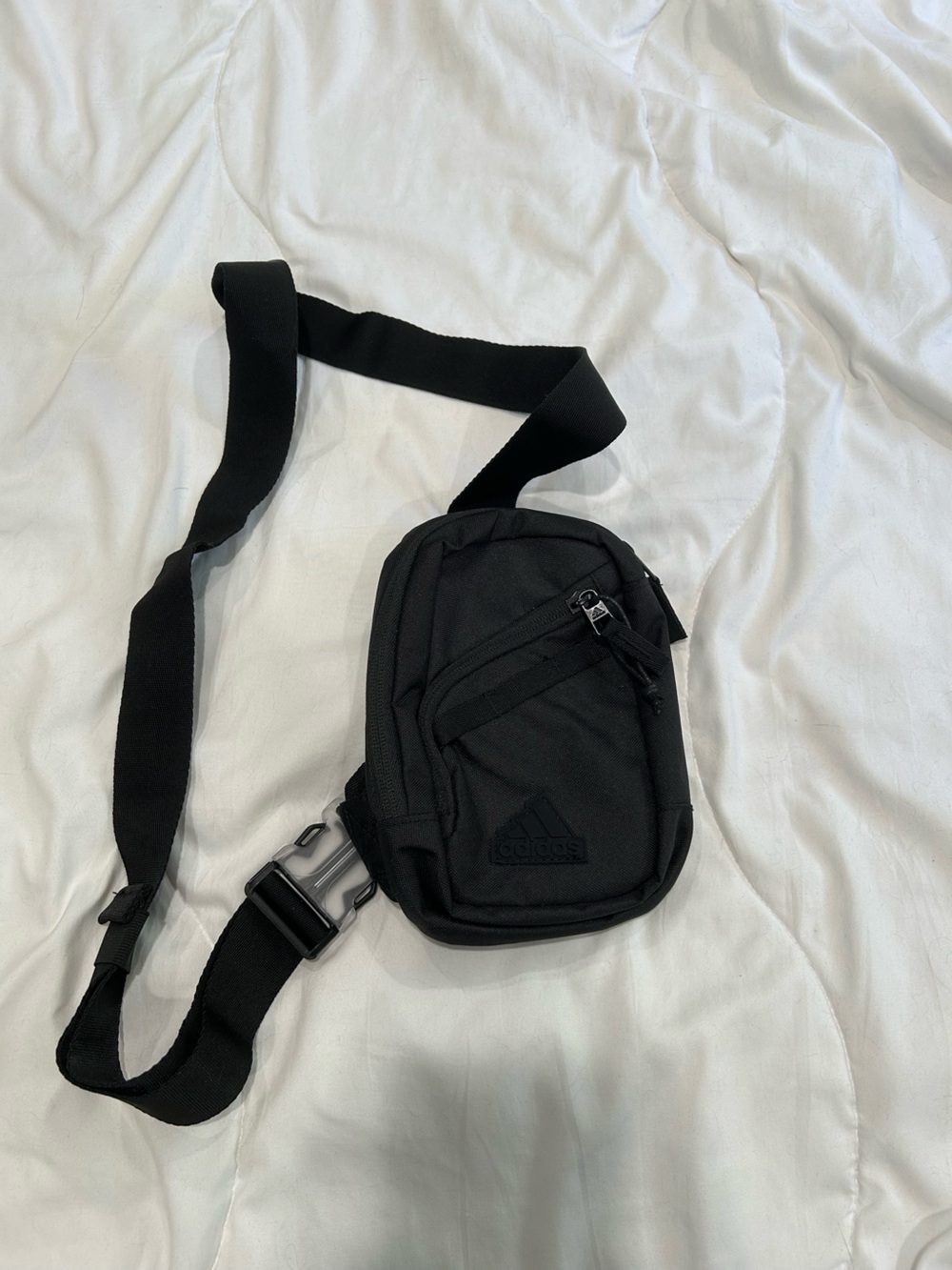 Adidas Black Crossbody Sling Bag with pockets